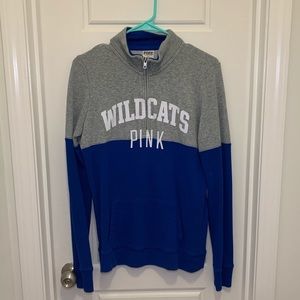 💙😺 PINK University of Kentucky Half Zip Small